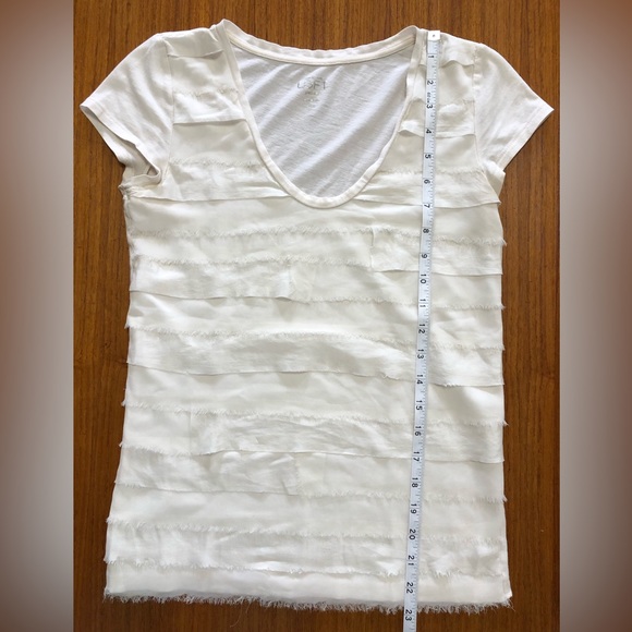 Ann Taylor LOFT Lace Ribbon Tee - Picture 4 of 7